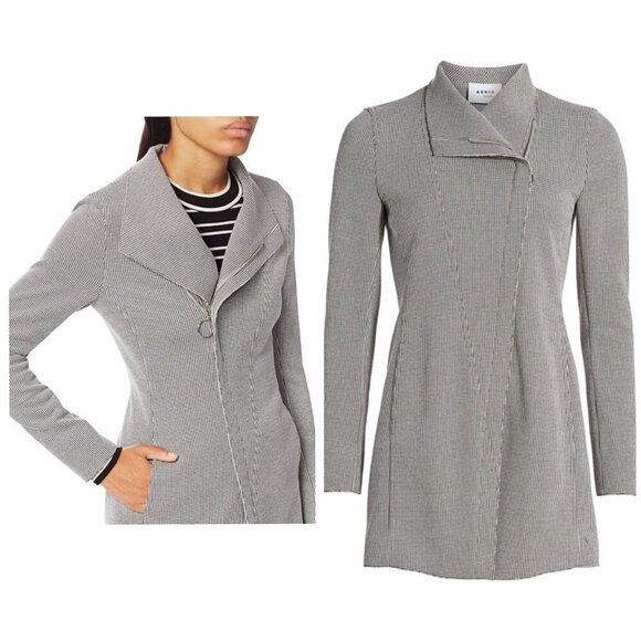 AKRIS PUNTO Long Houndstooth Jacket Women’s US 14 - Picture 11 of 12